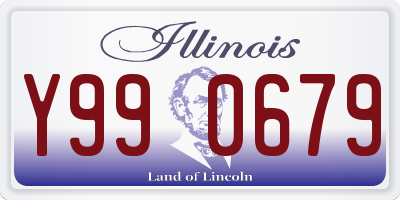 IL license plate Y990679