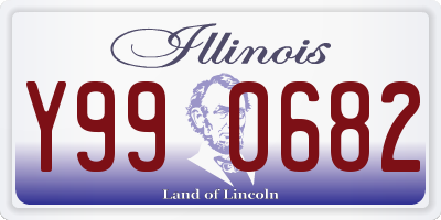 IL license plate Y990682