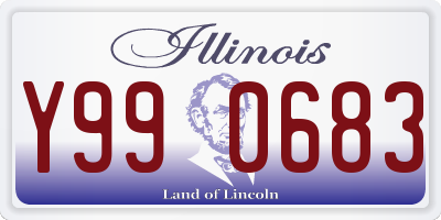 IL license plate Y990683