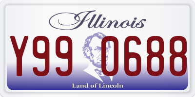 IL license plate Y990688