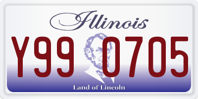 IL license plate Y990705