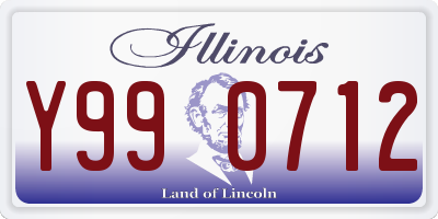 IL license plate Y990712