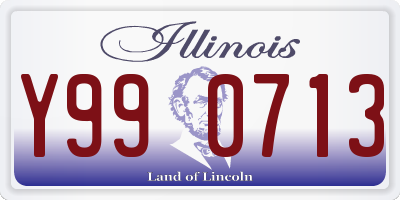 IL license plate Y990713