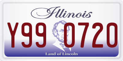 IL license plate Y990720