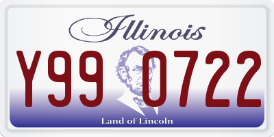 IL license plate Y990722