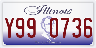IL license plate Y990736
