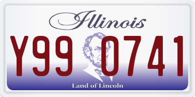 IL license plate Y990741