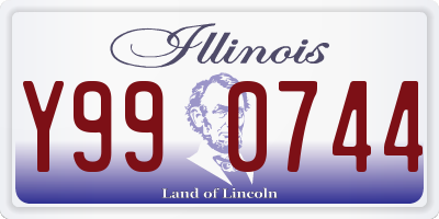IL license plate Y990744