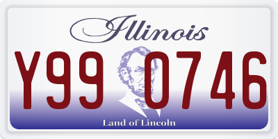 IL license plate Y990746