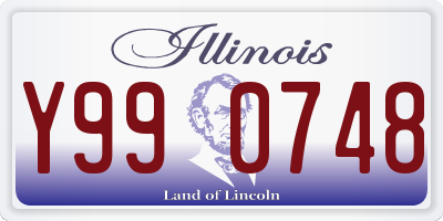 IL license plate Y990748