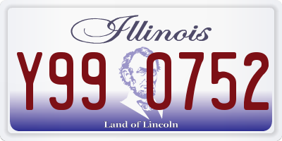 IL license plate Y990752