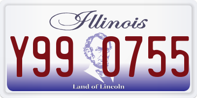 IL license plate Y990755