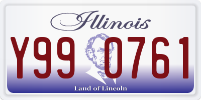 IL license plate Y990761
