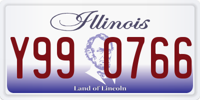 IL license plate Y990766
