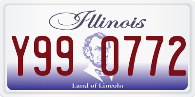 IL license plate Y990772