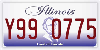 IL license plate Y990775