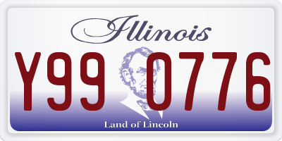 IL license plate Y990776