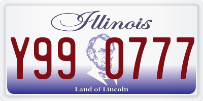 IL license plate Y990777