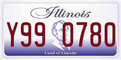 IL license plate Y990780