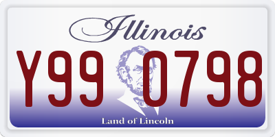 IL license plate Y990798