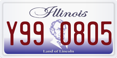 IL license plate Y990805
