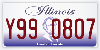 IL license plate Y990807