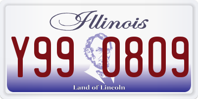 IL license plate Y990809