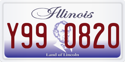 IL license plate Y990820