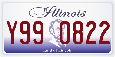 IL license plate Y990822