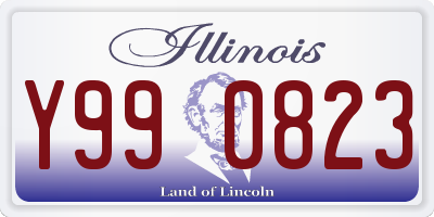 IL license plate Y990823