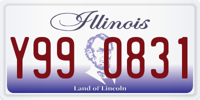 IL license plate Y990831