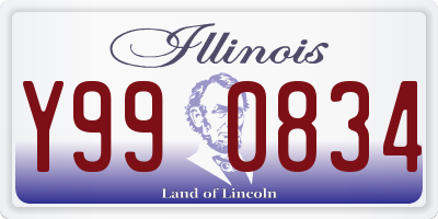 IL license plate Y990834