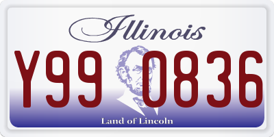 IL license plate Y990836