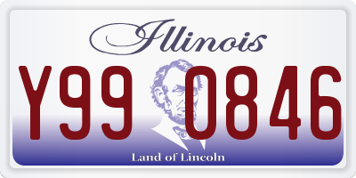 IL license plate Y990846