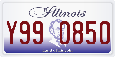 IL license plate Y990850