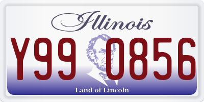 IL license plate Y990856