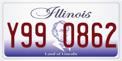 IL license plate Y990862