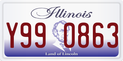 IL license plate Y990863