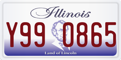 IL license plate Y990865