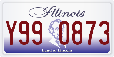 IL license plate Y990873