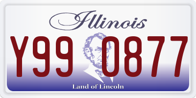 IL license plate Y990877