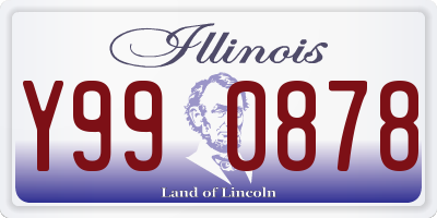 IL license plate Y990878