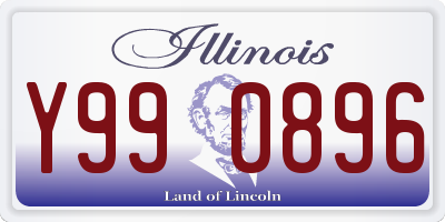 IL license plate Y990896