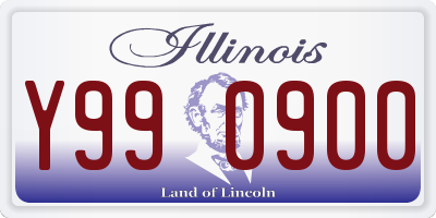 IL license plate Y990900