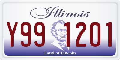 IL license plate Y991201