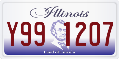 IL license plate Y991207