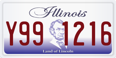 IL license plate Y991216
