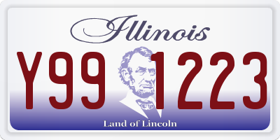 IL license plate Y991223