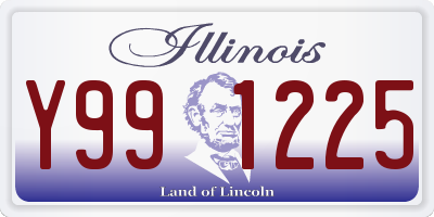 IL license plate Y991225