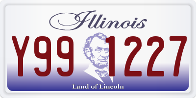 IL license plate Y991227